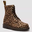 Dr Martens 1460 Pascal Leopard Hairy Leather Boots 41657200 Front Photo