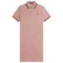 Fred Perry D3600 Twin Tipped Polo Dress in Dark Pink D3600 S52
