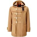 Gloverall Union Jack Mid Monty Men's Retro Mod Duffle Coat in Camel