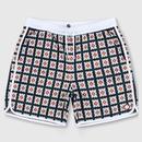 Pretty Green Timperley Geo Jacquard Track Shorts Flat Shot Front